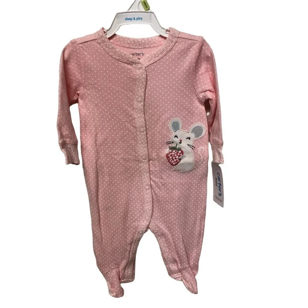 Carters Baby Girls Snap-Up Sleep and Play‎ 3mos new with tag